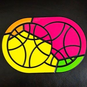 Brainwright Tezze Circular Kaleidoscopic Puzzle Fidget RARE